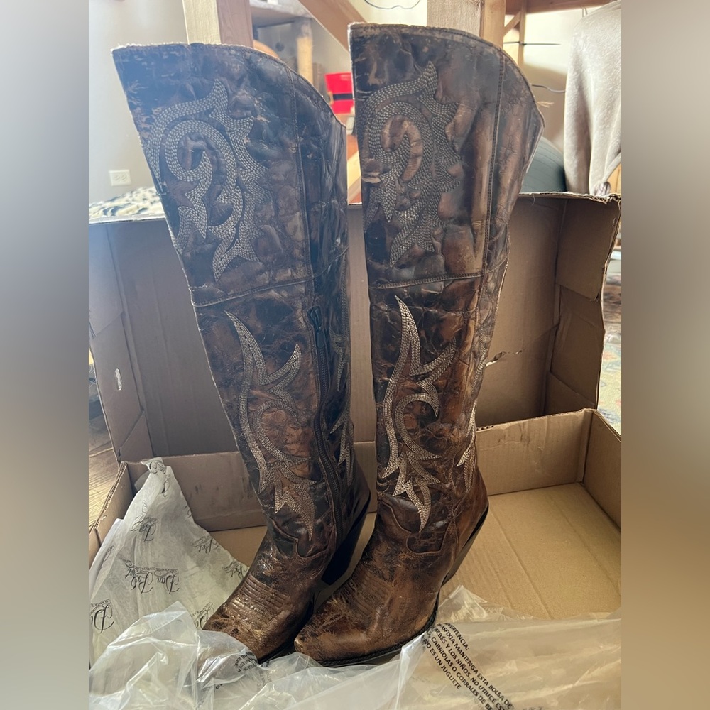 Dan Post Jilted knee high western boot